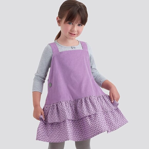 Simplicity Sewing Pattern S9196 Girls Ruffle Jumper Sizes 3-8 Uncut FF - Picture 6 of 6